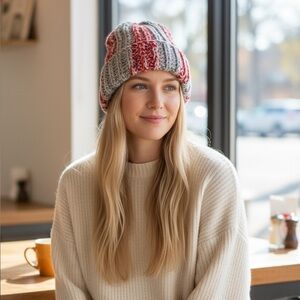 Handmade Ohio State themed Beanie!!